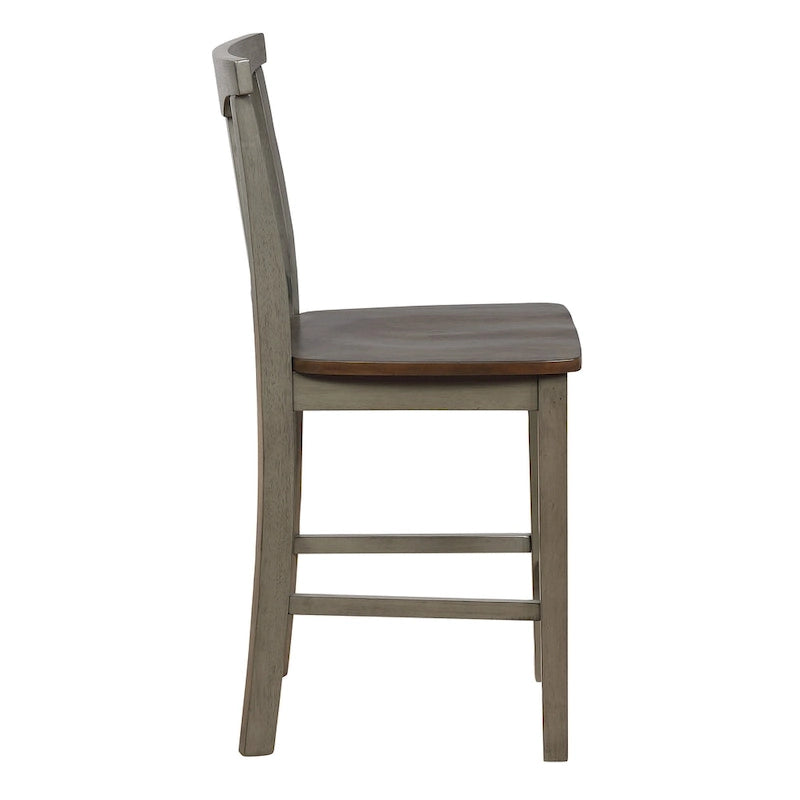 The Gray Barn Simmons Antique White and Brown 5-piece Dining Set