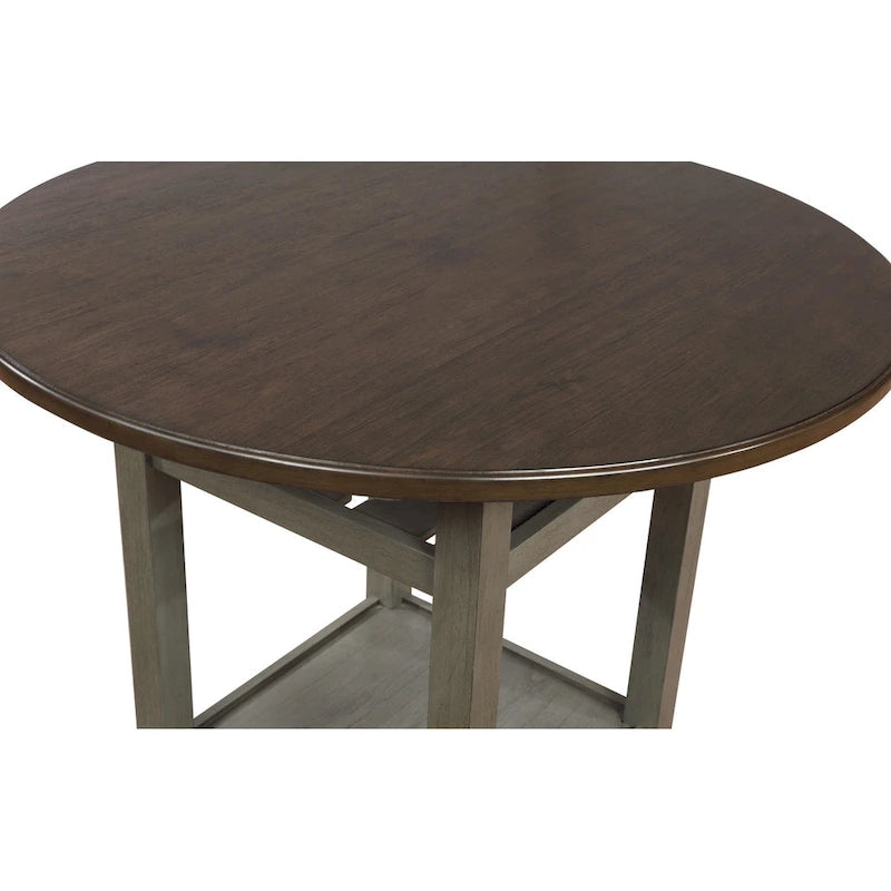 The Gray Barn Simmons Antique White and Brown 5-piece Dining Set