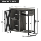Moasis Aquarium Stand with Power Outlets and 7 Color RGB Light,Fish Tank Stand with Storage Cabinet