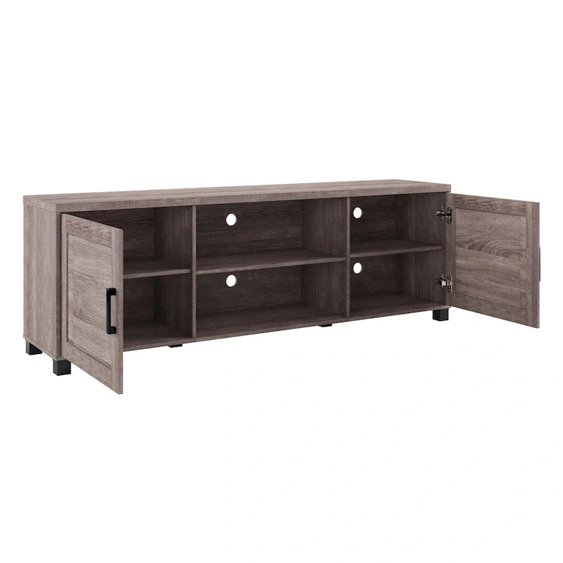 Virlomi TV Stand with Doors, TVs up to 85
