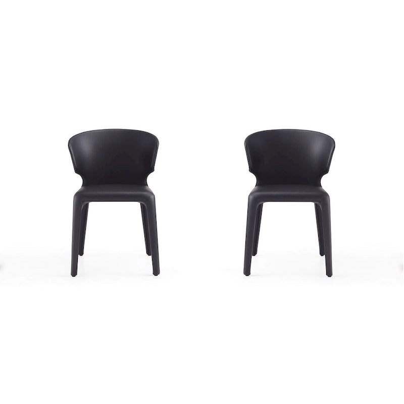 Conrad Cream Faux Leather Dining Chair (Set of 2)