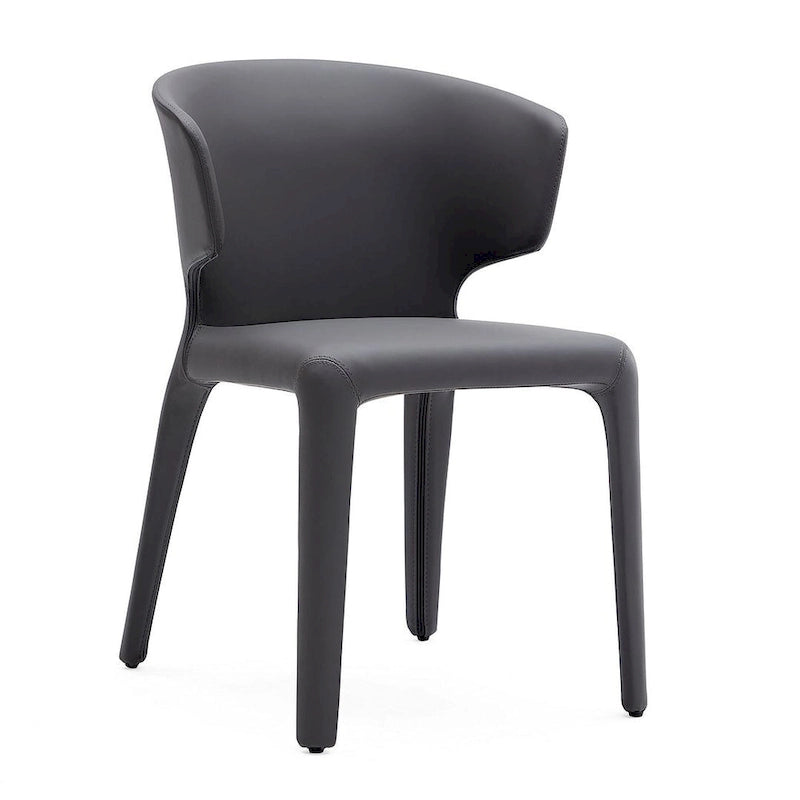 Conrad Cream Faux Leather Dining Chair (Set of 2)