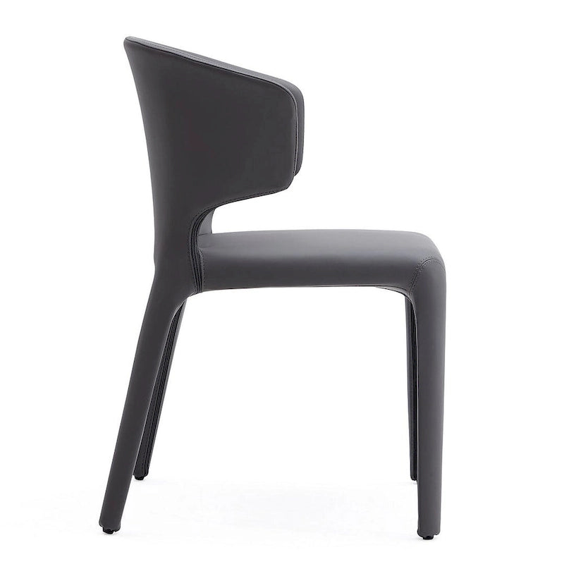 Conrad Cream Faux Leather Dining Chair (Set of 2)