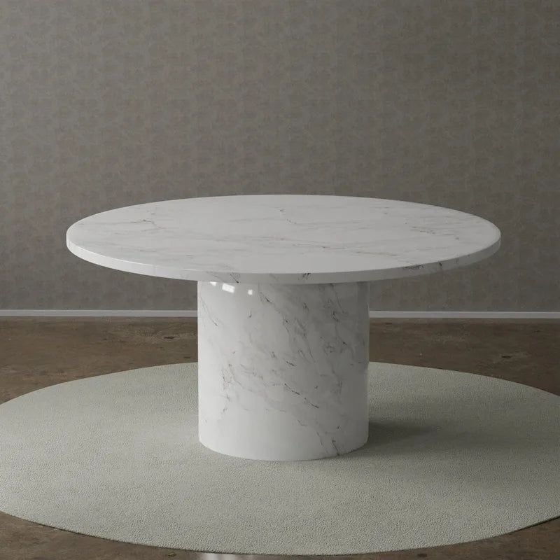 60 Marble Dining Table - option for Lazy Susan available