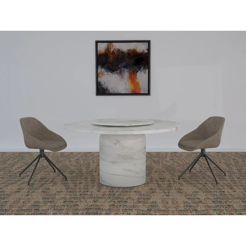 60 Marble Dining Table - option for Lazy Susan available