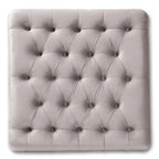 Transitional Velvet Fabric Cocktail Ottoman