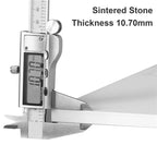Modern Sintered Stone Marble Effect Table Top Kitchen Dining Table Square 4-Seat