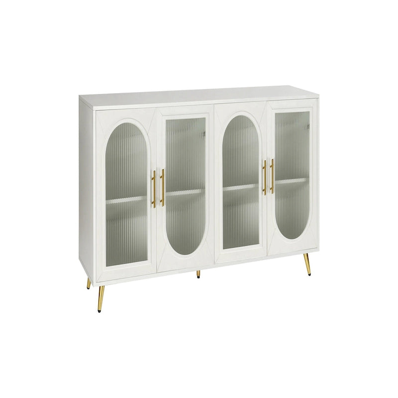 Wood Buffets Storage Cabinet with Adjustable Shelves