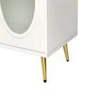 Wood Buffets Storage Cabinet with Adjustable Shelves