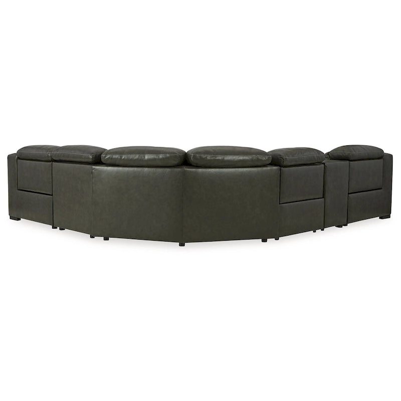 Signature Design by Ashley Center Line 6-Piece Power Reclining Sectional - 138.25W x 120.5D x 35H