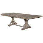 Best Quality Furniture 7-pc. Rustic Grey or Walnut Trestle Dining Set
