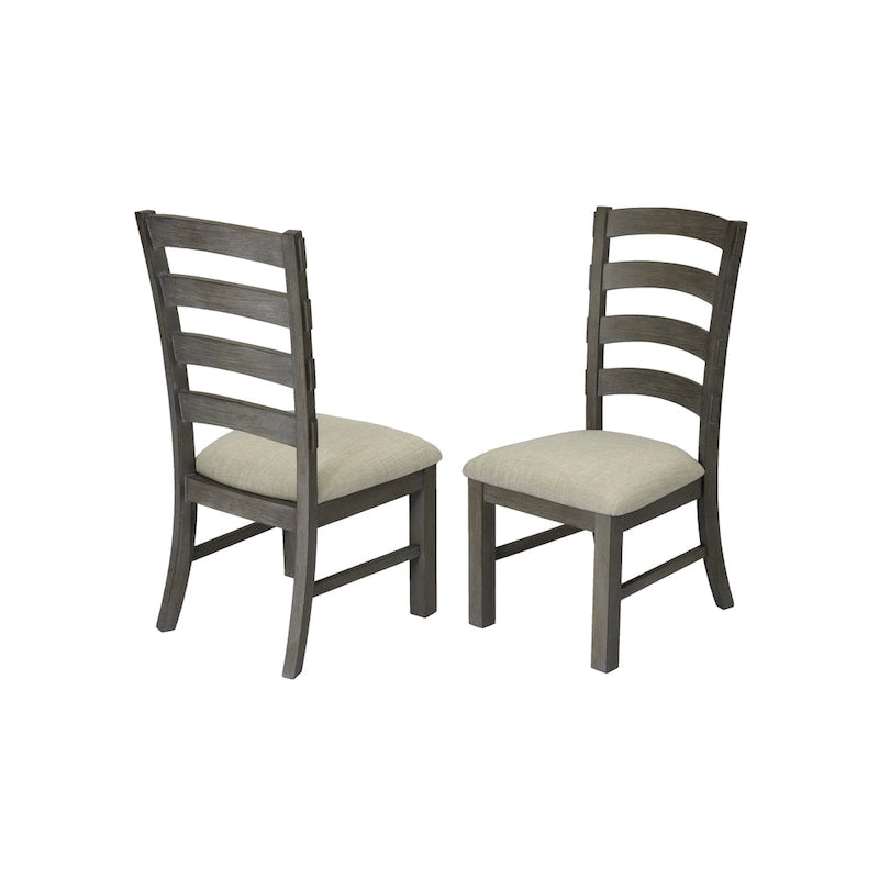 Best Quality Furniture 7-pc. Rustic Grey or Walnut Trestle Dining Set