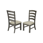 Best Quality Furniture 7-pc. Rustic Grey or Walnut Trestle Dining Set