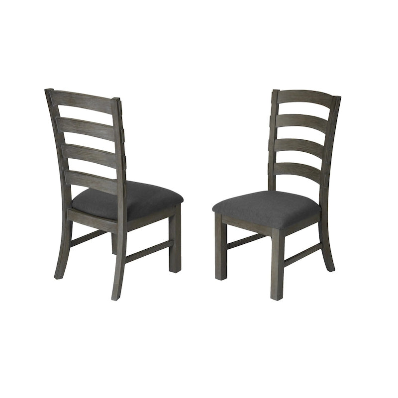 Best Quality Furniture 7-pc. Rustic Grey or Walnut Trestle Dining Set