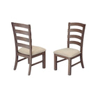 Best Quality Furniture 7-pc. Rustic Grey or Walnut Trestle Dining Set