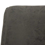 Markley Leather Dining Chair Set of 4 With Gold Metal Legs Modern Accent Side Chair