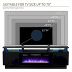 70 Fireplace TV Stand with 36 Electric Fireplace