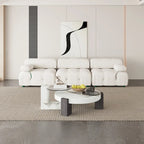 Velvet Fabric Upholstered Modular Sectional Sofa Modern Couch