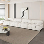 Velvet Fabric Upholstered Modular Sectional Sofa Modern Couch