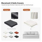 Volkhard 80.5 Modern Slipcovered Sofa With Removable Back Cushion By HULALA HOME