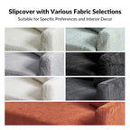 Volkhard 80.5 Modern Slipcovered Sofa With Removable Back Cushion By HULALA HOME