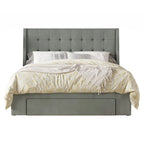 Pamela Tufted Upholstered Storage Panel Bed