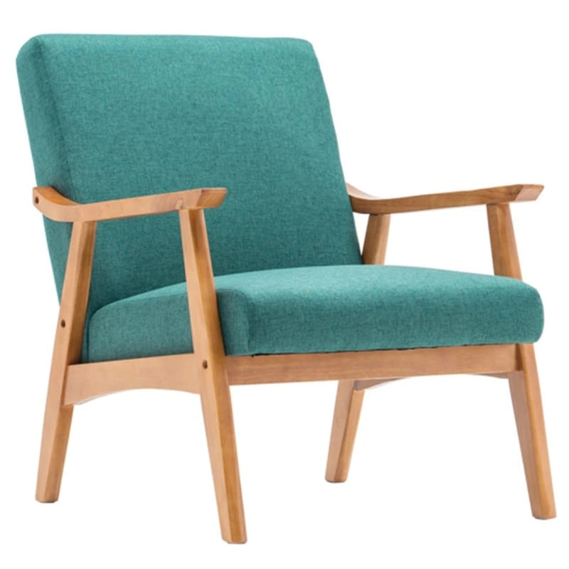 Home Comfort Mid Century Modern Wood Frame Accent Chair