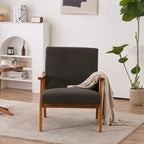 Home Comfort Mid Century Modern Wood Frame Accent Chair