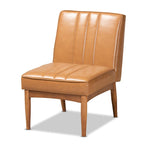 Daymond Mid-Century Upholstered and Walnut 5-PC Dining Nook Set