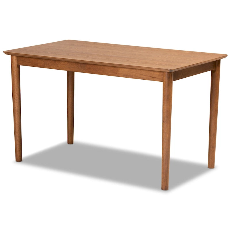 Daymond Mid-Century Upholstered and Walnut 5-PC Dining Nook Set