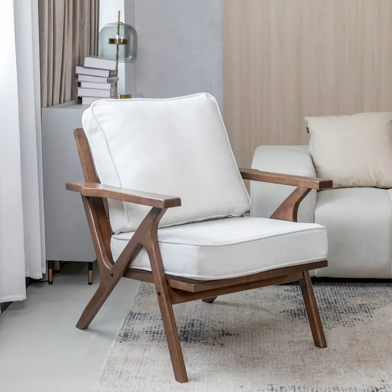 Accent Chair Living Room Chairs Mid Century Modern Chair Leisure Side Reading Arm Chair