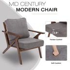 Accent Chair Living Room Chairs Mid Century Modern Chair Leisure Side Reading Arm Chair