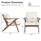 Accent Chair Living Room Chairs Mid Century Modern Chair Leisure Side Reading Arm Chair