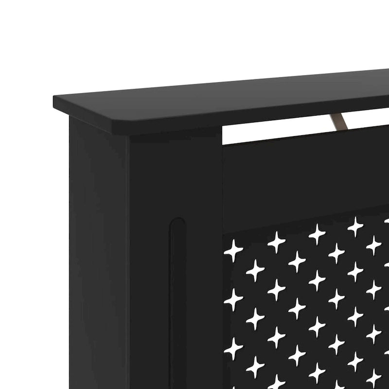 vidaXL Radiator Cover Black 44.1x7.5x32.1 MDF