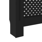 vidaXL Radiator Cover Black 44.1x7.5x32.1 MDF