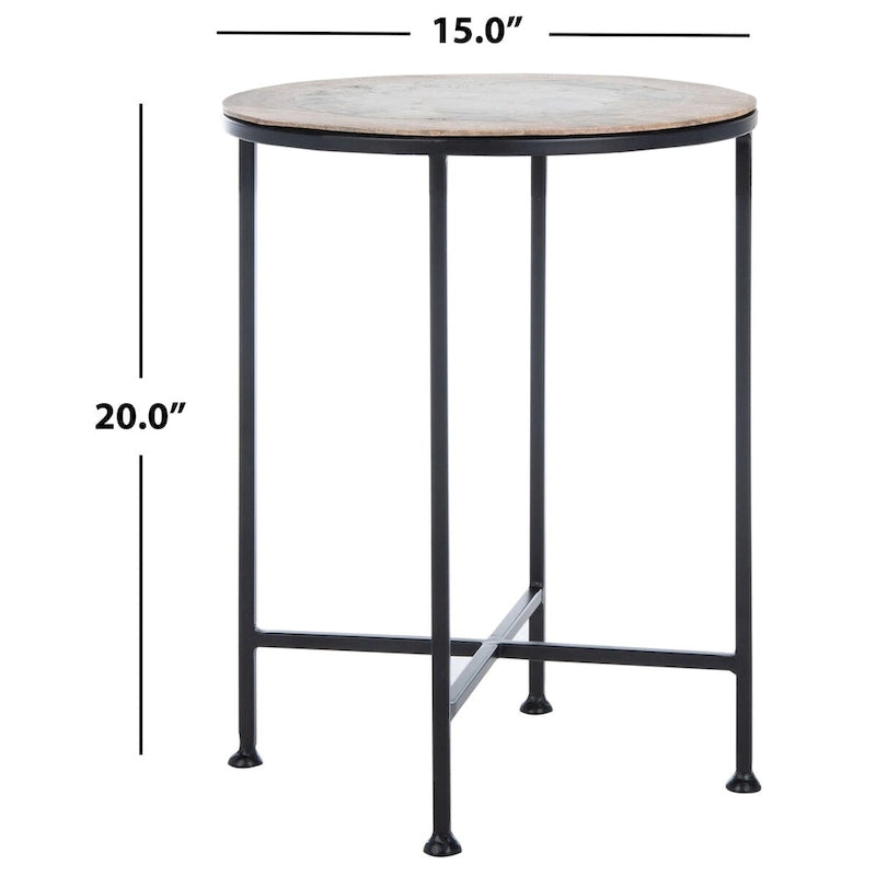 SAFAVIEH Giouli Accent Table - 15 x 15 x 20 - 15Wx15Dx20H