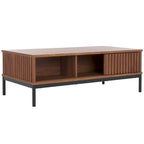 SAFAVIEH Tamayo 2-Door Storage Coffee Table - 43.7 In. W x 21.5 In. D x 15.4 In. H - 44Wx21Dx15H
