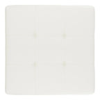 SAFAVIEH Perri Square White Leather Ottoman