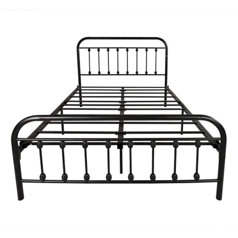 Full Metal Platform Bed Frame with Headboard