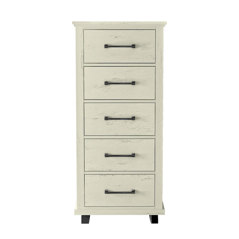 Farmhouse 4-Piece Bedroom Set - 2 Nightstand, 1 Chest and 1 Dresser