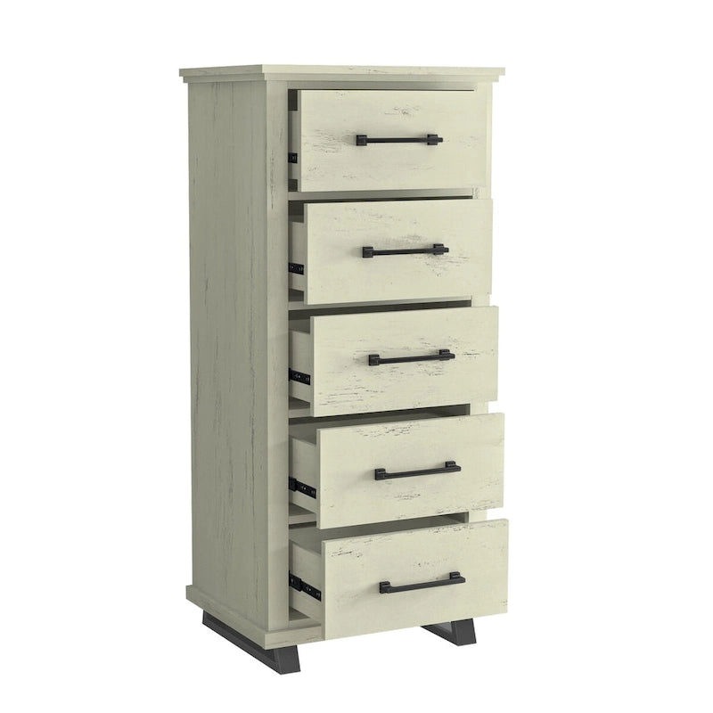 Farmhouse 4-Piece Bedroom Set - 2 Nightstand, 1 Chest and 1 Dresser
