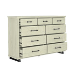 Farmhouse 4-Piece Bedroom Set - 2 Nightstand, 1 Chest and 1 Dresser