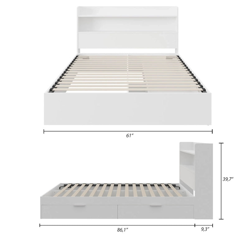 Hunter Platform Bed with Headboard