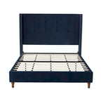 CUSchoice 54 High Headboard Upholstered Queen/King Bed (No Box Spring Needed)