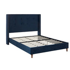 CUSchoice 54 High Headboard Upholstered Queen/King Bed (No Box Spring Needed)