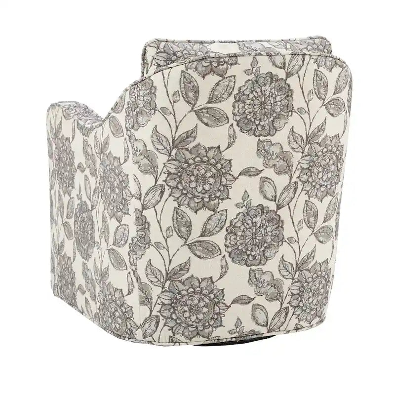 Madison Park Betty Slub-weave Wide-seat 360-degree Swivel Armchair Set of 2