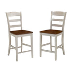 Monarch Off-White Kitchen Island with Granite Top and 2 Stools