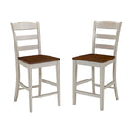 Monarch Off-White Kitchen Island with Granite Top and 2 Stools