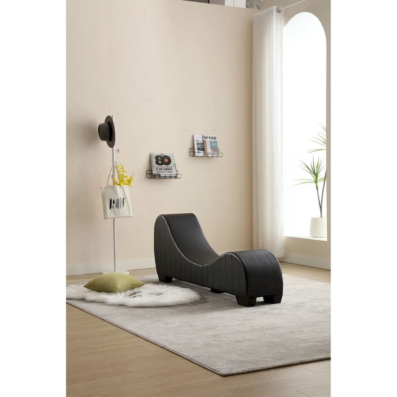 Modern Faux Leather Curved sofa