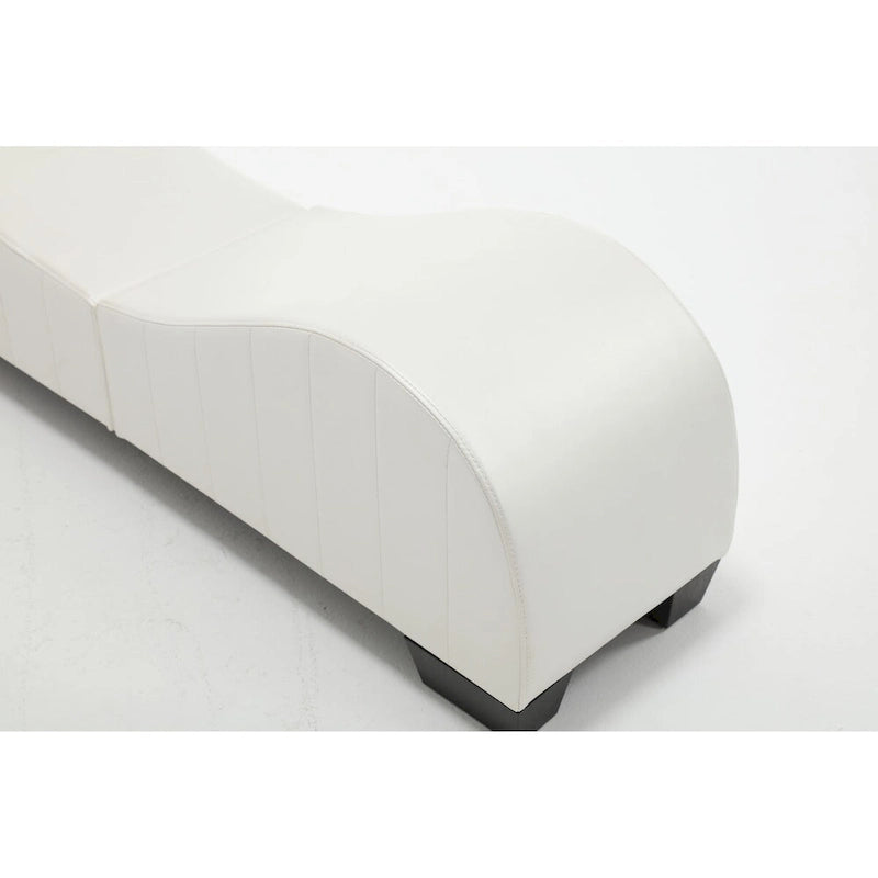 Modern Faux Leather Curved sofa